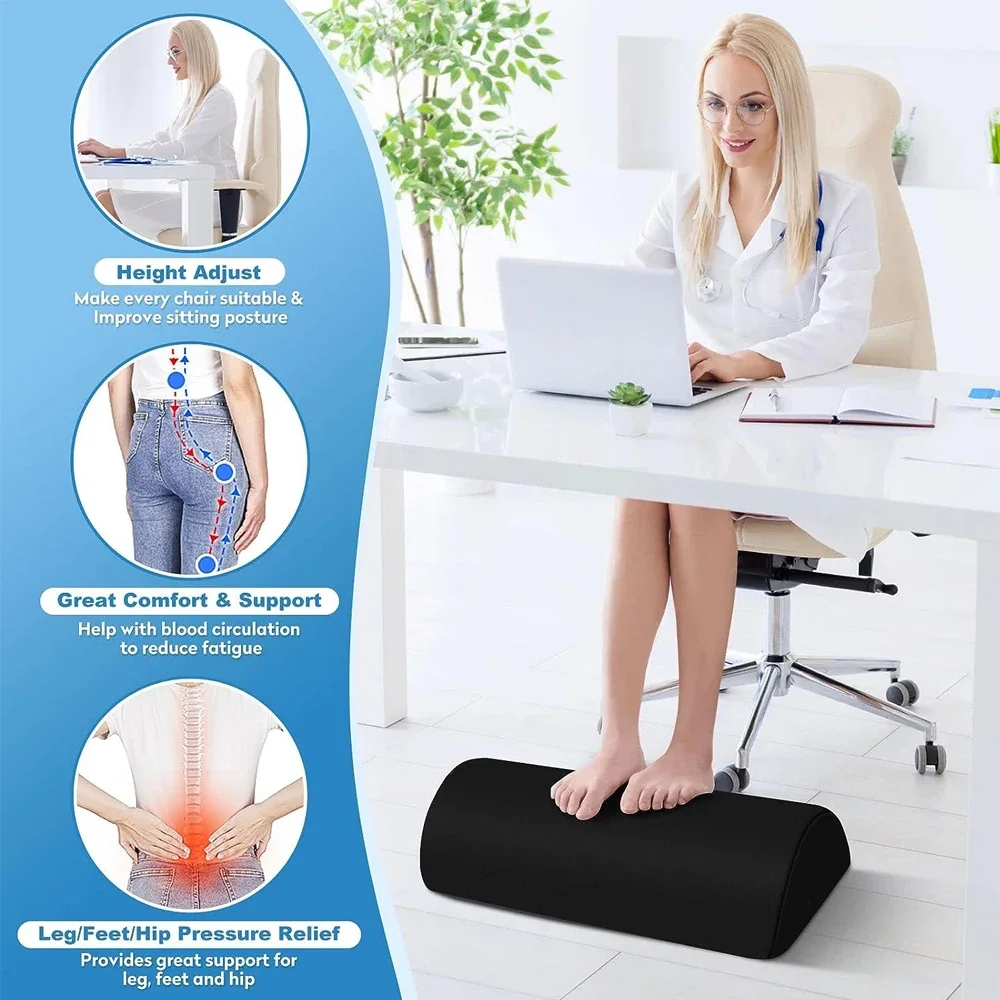 Descanso para os pés confortáv - Footrest Under Desk avaliação e preço