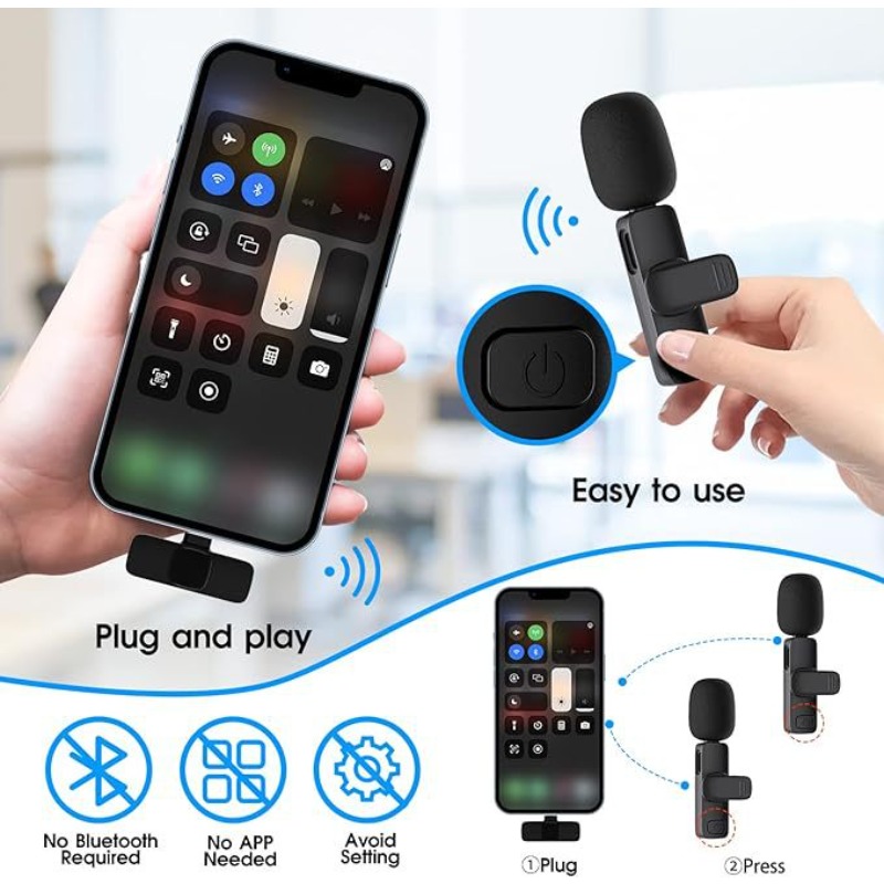 Microfone de lapela sem fios,  - Video Gaming & Esports Usd Acc avaliação e preço